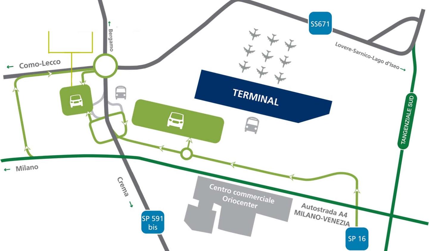 Parcheggio Orio al Serio. Tariffe in aeroporto di Viamilano Parking ViaMilano Parking